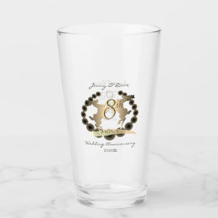 Octavo aniversario de Boda Emblema de renos bronce