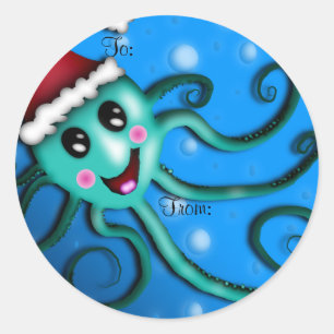 Octo Claus, etiqueta del regalo
