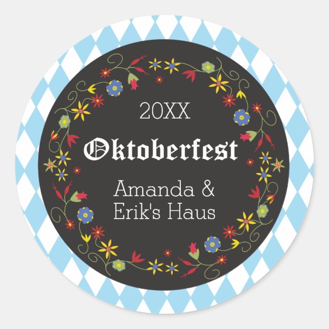 Octoberfest, Pegatinas del Oktoberfest - Personali (Anverso)