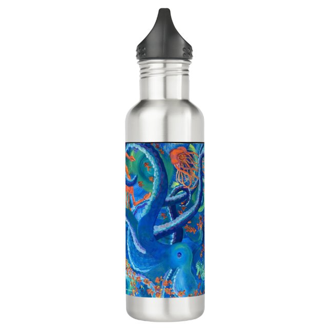 Octopacifica Botella de agua de acero inoxidable (Izquierda)