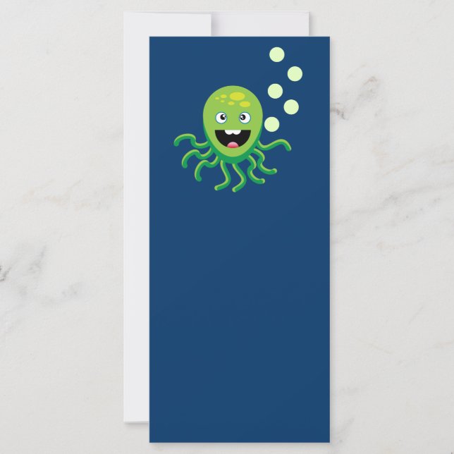 Octopi divertida verde (Anverso)