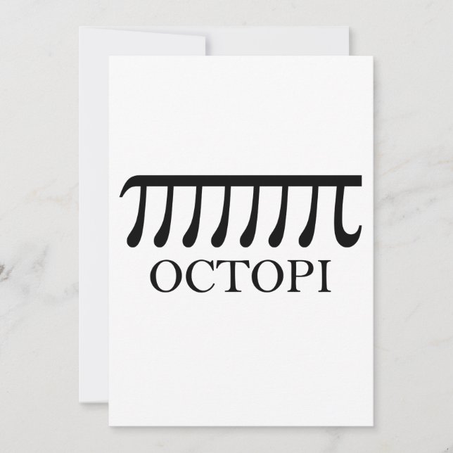 Octopi - Graciosa Matemática del pulpo Pi (Anverso)