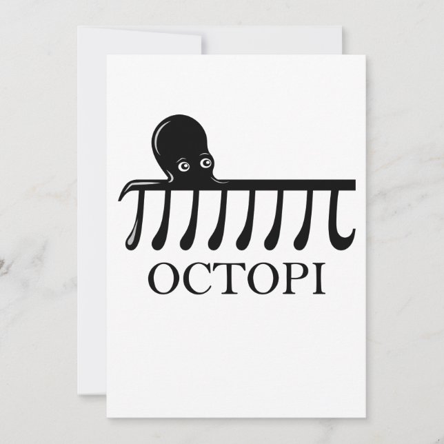 Octopi - Graciosa Matemática del pulpo Pi (Anverso)