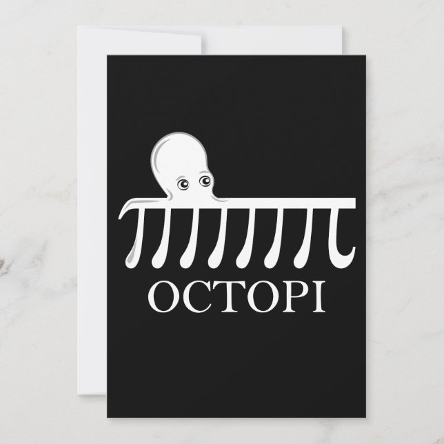 Octopi - Graciosa Matemática del pulpo Pi (Anverso)