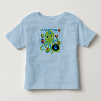Octopus 4º cumpleaños camisetas y regalos de T