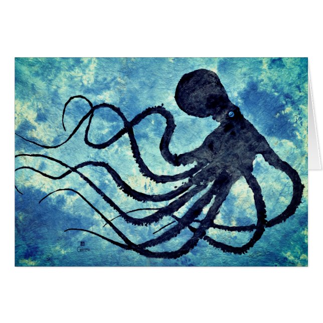 Octopus 9 Recoleta - Tarjeta de arte de 7" x 5" (Anverso (Horizontal))