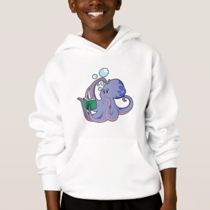 Octopus al leer con un libro