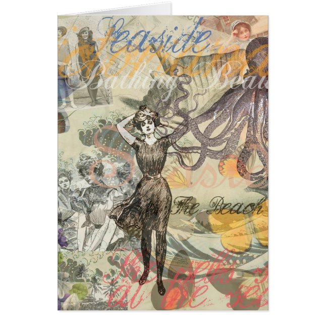 Octopus Beach Antique Coastal Steampunk (Frente)