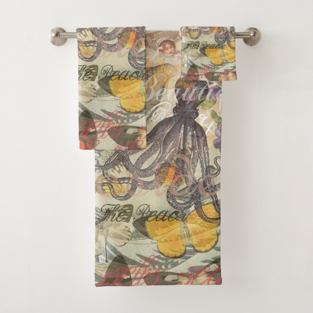 Octopus Beach Antique Coastal Steampunk (In situ)