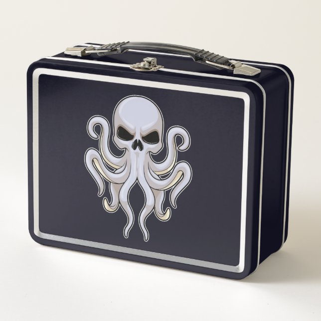 Octopus con 8 brazos y cráneo (Anverso)