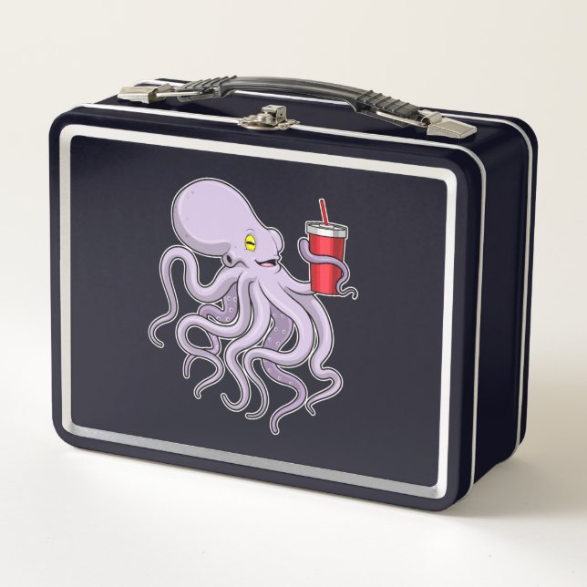 Octopus con tazón para beber (Anverso)