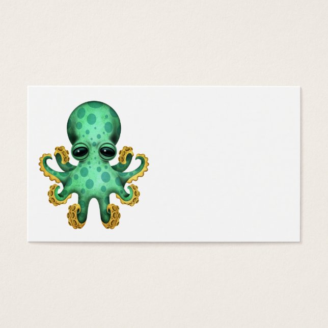 Octopus de bebé verde lindo (Frente)