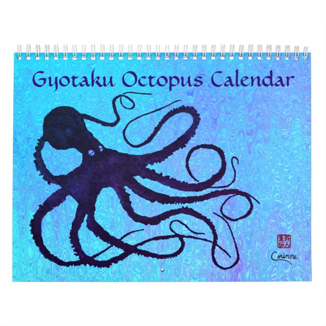 Octopus de Gyotaku - Calendario medio (Tapa)
