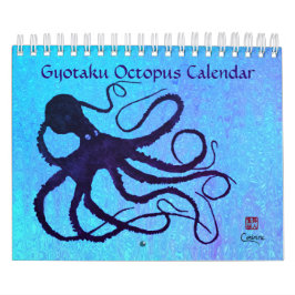Octopus de Gyotaku - Calendario pequeño