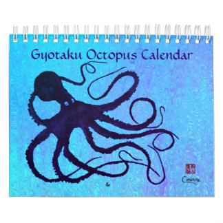 Octopus de Gyotaku - Calendario pequeño