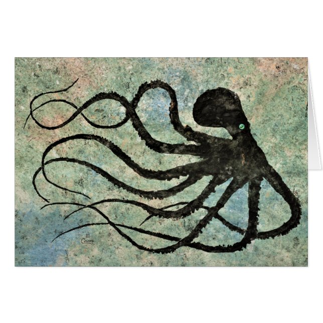Octopus de Maranda - Tarjeta de arte de 7" x 5" (Anverso (Horizontal))