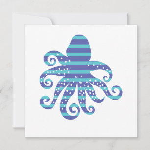 Octopus de rayas azules
