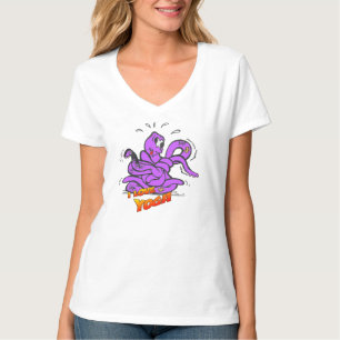 Octopus de yoga en una camiseta de mujeres sin con