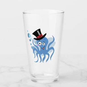 Octopus en un sombrero superior y monóculo