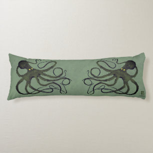 Octopus en verde sabio - almohada corporal