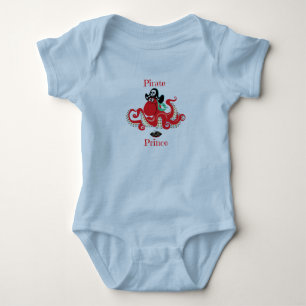 Octopus Pirate Prince Baby Jersey Bodysuit