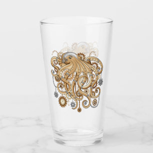 Octopus Steampunk Surreal Retro Style Machine
