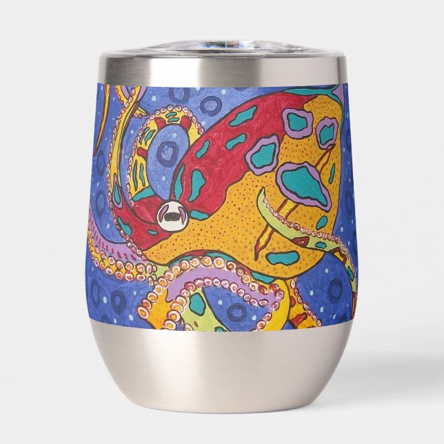 Octopus Wine Tumbler (Frente)