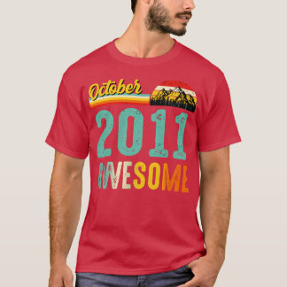 Octubre 2011 Nacimiento de la camiseta de regalo V