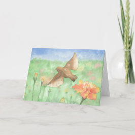 Octubre; Tarjeta doblada de 5"x7"; En blanco por d