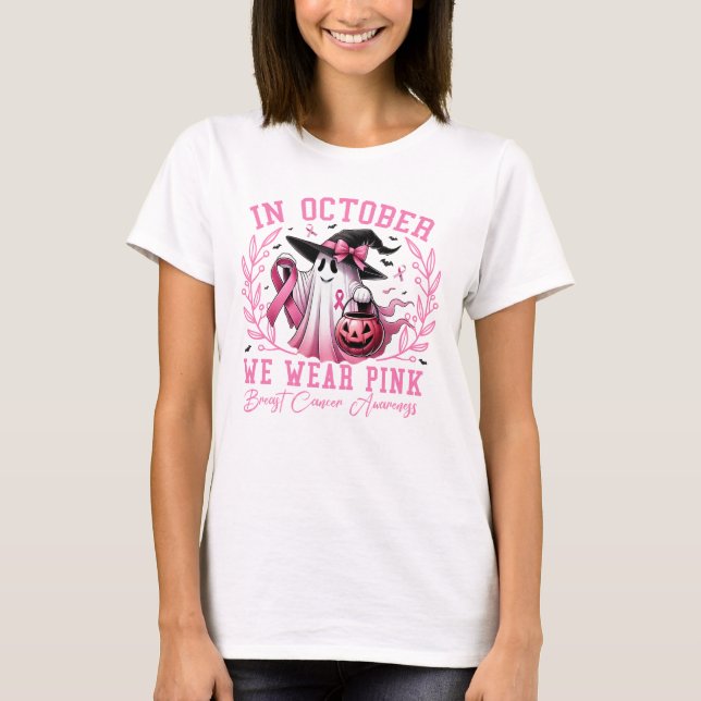 Octubre usamos camiseta de mujer rosa (Anverso)