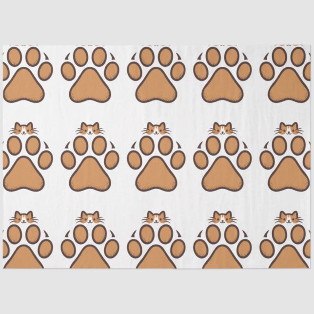 Ocultación de gato en papel - Ilustracion (Anverso)