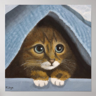 Ocultando gatito - Bella Artes de impresión