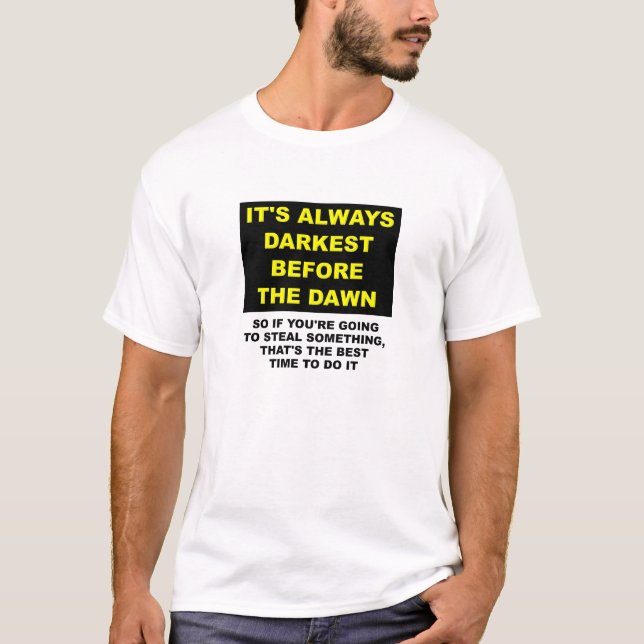 Ocultar los cuerpos antes de la divertida camiseta (Anverso)