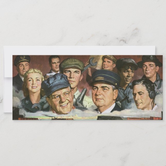 Ocupaciones empresariales, patriotismo vintage (Anverso)