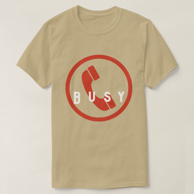 Ocupada camiseta (Diseño del anverso)