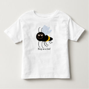 Ocupado como una camiseta de bebe BuzzAboutBees