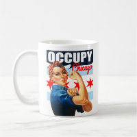 Ocupe Chicago Rosie la taza de café del remachador