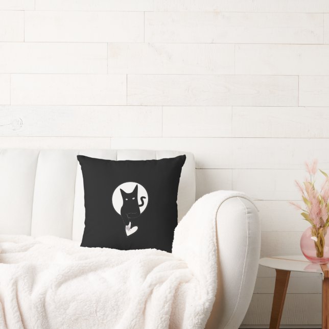 Oda a amar al gato Cojín decorativo de Adiela Akoo (Sofá)