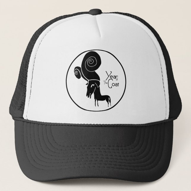Odd Ram Goat Año Chino Zodiac Cumpleaños Gorra (Anverso)