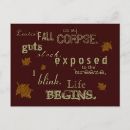 Ode a la tarjeta postal muerta de otoño