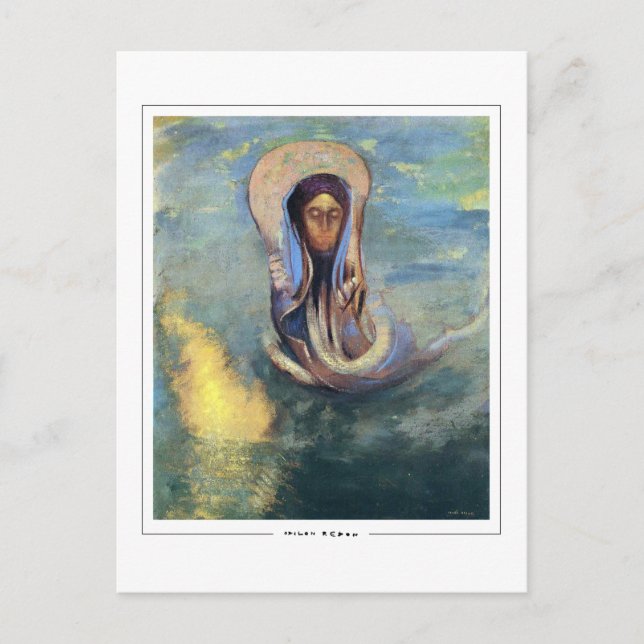 Odilon Redon #12 - Tarjeta postal de arte fino (Anverso)