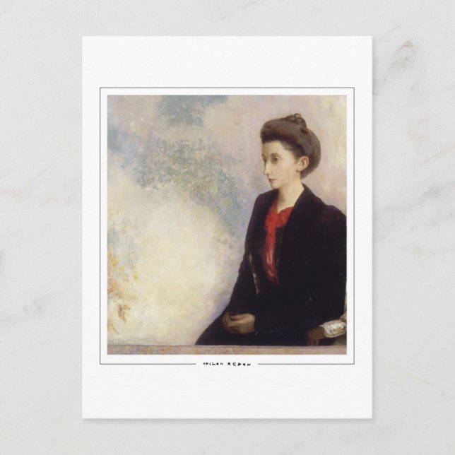 Odilon Redon #14 - Tarjeta postal de arte fino (Anverso)