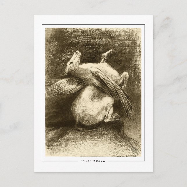 Odilon Redon #729 - Tarjeta postal de arte fino (Anverso)