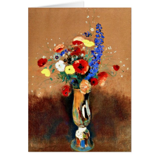 Odilon Redon - Bouquet de flores silvestres en la  (Frente)