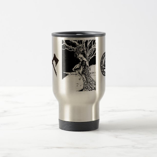 Odin, taza del viaje del acero inoxidable de dios (Centro)