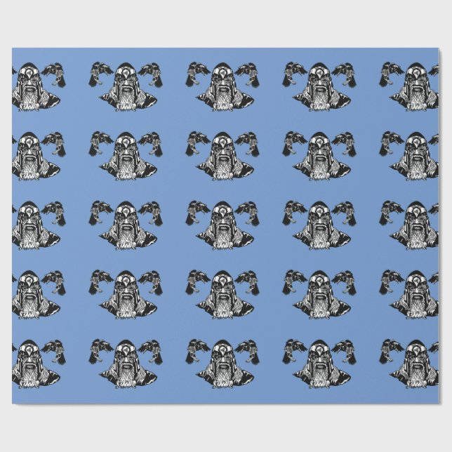 Odin y papel de embalaje de los cuervos (Superficie plana)