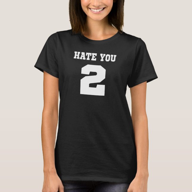 Odio 2 Tumblr de camiseta (Anverso)
