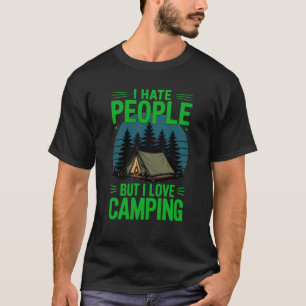 Odio A La Gente Pero Me Encanta Caminar Camiseta