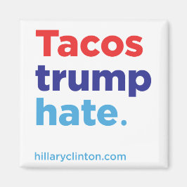 Odio a Tacos Trump: imán Hillary 2016