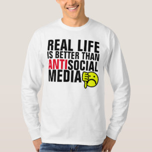 (Odio) camisetas sociales Antis de los medios